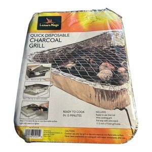 Leisure Ways Barbecue Quick Disposable Charcoal Grill Ready To Use Outdoor